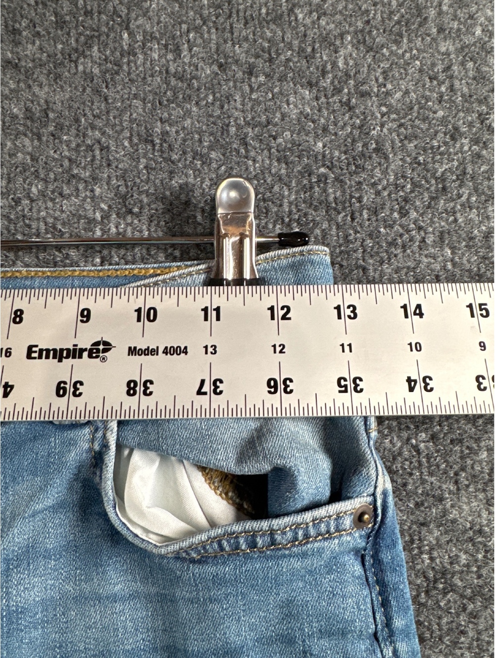 PLACE Stretch Straight Light Blue Denim Jeans Size 12